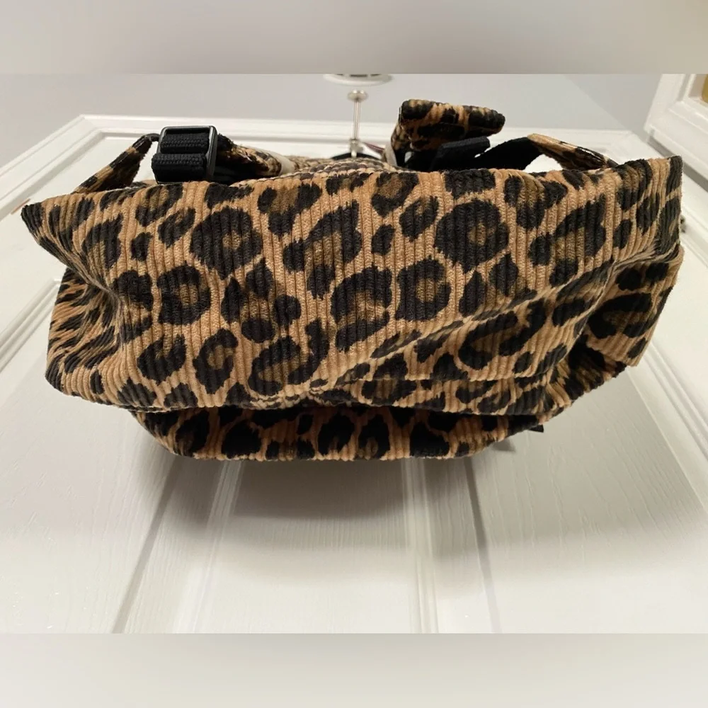 NWT Lucy & Yak Kellie Skater Corduroy Backpack in Leopard Print - Picture 10 of 16